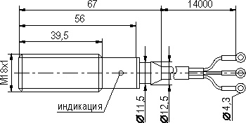 Габариты ISB AF47B-31P-5F-LZT1-C-Pi-14